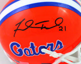 Fred Taylor Autographed Florida Gators Schutt Mini Helmet- Beckett W *Black