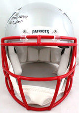 Richard Seymour Signed Patriots Authentic FS Speed Helmet W/ Insc- Beckett W