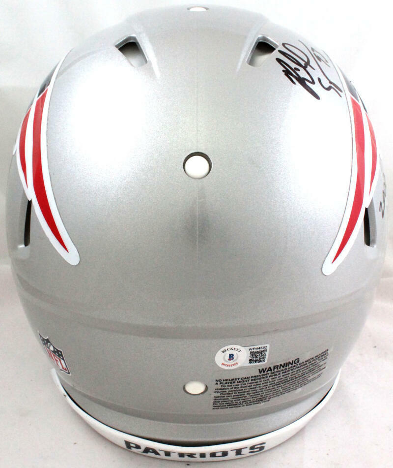 Richard Seymour Signed Patriots Authentic FS Speed Helmet W/ Insc- Beckett W