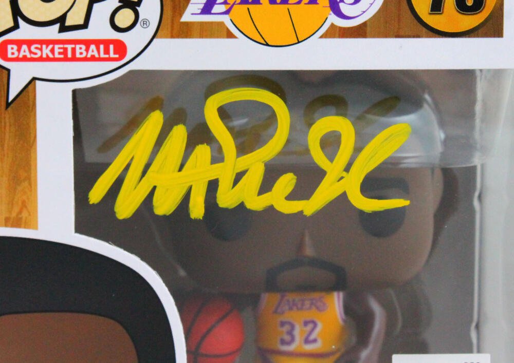 Magic Johnson Autographed LA Lakers Funko Pop Figurine #78- Beckett W Hologram