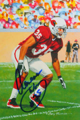 Aeneas Williams Autographed Arizona Cardinals Goal Line Art Card- Beckett *Blue