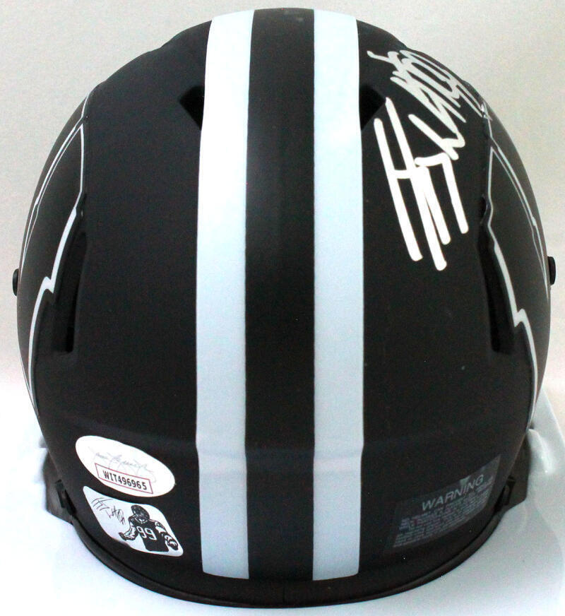 JJ Watt Autographed Wisconsin Badgers Eclipse Speed Mini Helmet - JSA W *Silver