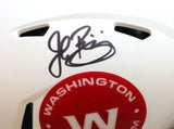 John Riggins Signed Washington Lunar Speed Mini Helmet- BA W Hologram *Black