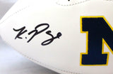 Kwity Paye Signed Michigan Wolverines Logo Football w/ Go Blue-BeckettW Hologram