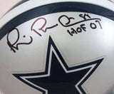 Michael Irvin Autographed Dallas Cowboys Mini Helmet w/HOF-Beckett W Holo *BLK