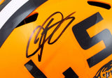 Odell Beckham Signed LSU Tigers F/S Speed Helmet-Beckett W Hologram *Black