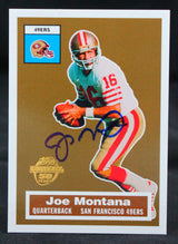 2005 Topps 50th Anniversary #2 Joe Montana SF 49ers Auto Beckett Witness