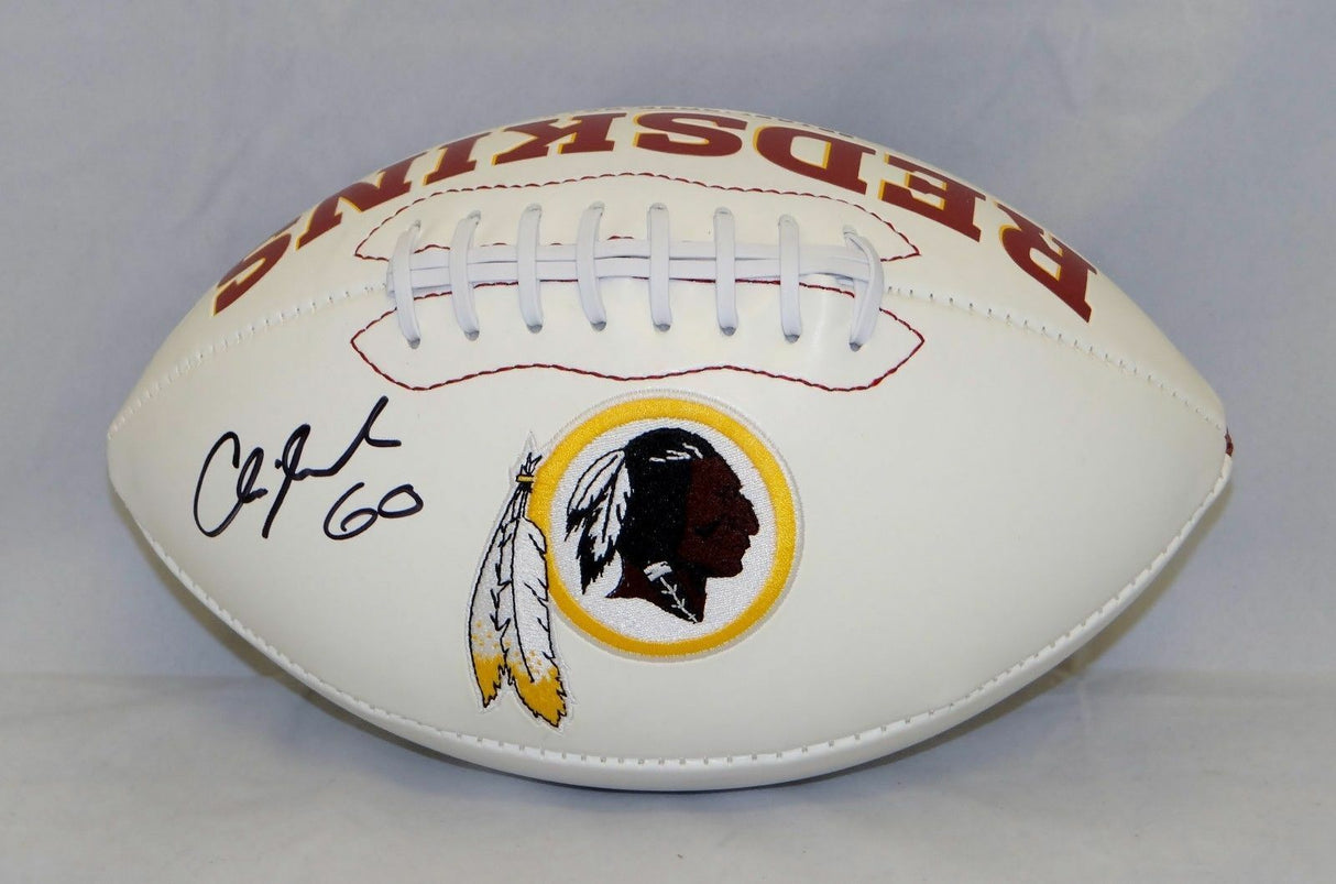 Chris Samuels Autographed Washington Redskins Logo Football- JSA Witnessed