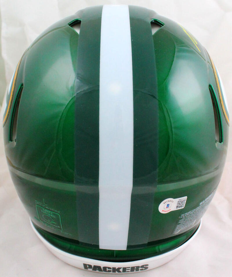 Davante Adams Autographed Packers F/S Flash Speed Authentic Helmet-BeckettW Holo