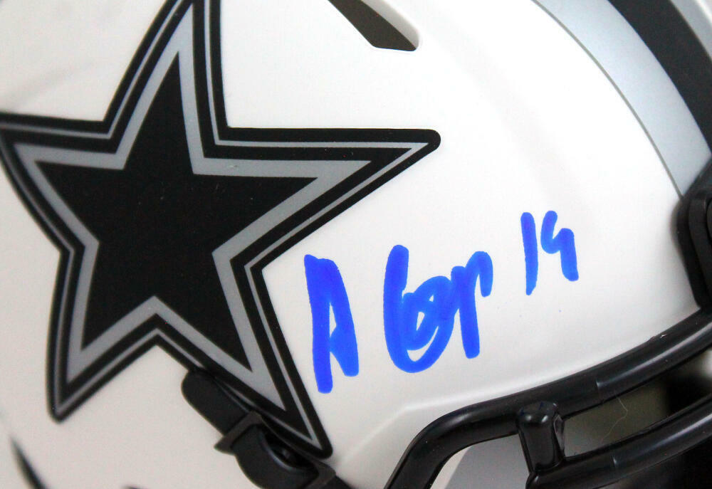 Amari Cooper Signed Dallas Cowboys Lunar Speed Mini Helmet-Beckett W Hologram