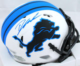 D'Andre Swift Autographed Detroit Lions Lunar Speed Mini Helmet-Fanatics *Blue