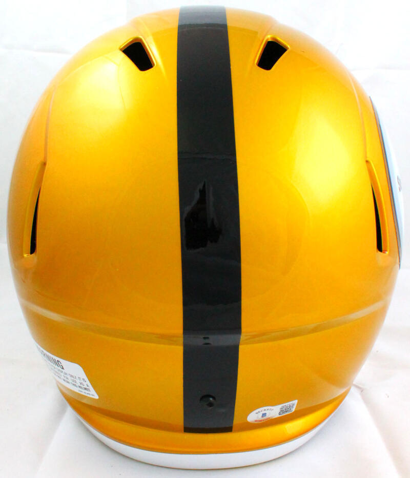 Chase Claypool Signed Steelers F/S Flash Speed Helmet-Beckett W Hologram *Black