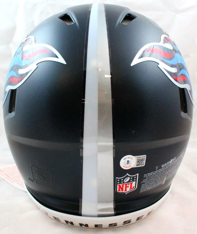 Derrick Mason Signed Titans F/S Speed Authentic Helmet w/Titan Up-Becket W Holo