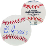 Nolan Ryan Autographed Official MLB Baseball Texas Rangers "HOF 99" Beckett BAS Stock #201272