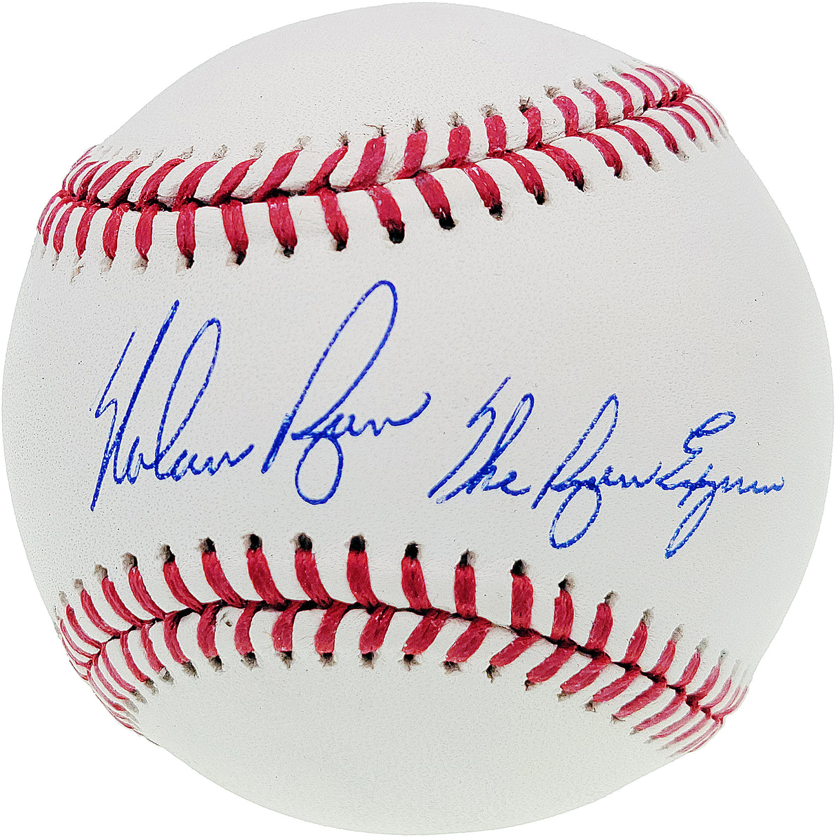 Nolan Ryan Autographed Official MLB Baseball Texas Rangers "The Ryan Express" Beckett BAS Stock #201278