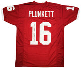 Stanford Cardinal Jim Plunkett Autographed Red Jersey "Heisman 1970" PSA/DNA Stock #201659