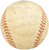 1950-1960's Minor League Players Autographed League Baseball With 19 Signatures Incl. Fred Hutchinson Beckett BAS #AA00352