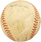 1950-1960's Minor League Players Autographed League Baseball With 19 Signatures Incl. Fred Hutchinson Beckett BAS #AA00352