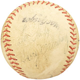 1950-1960's Minor League Players Autographed League Baseball With 19 Signatures Incl. Fred Hutchinson Beckett BAS #AA00352