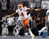 Deshaun Watson Autographed 8x10 Photo Clemson Tigers Beckett BAS Stock #113713