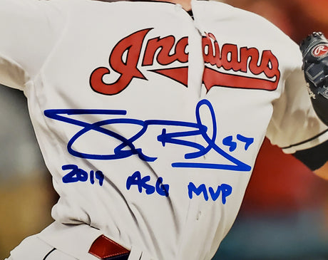 Shane Bieber Autographed 16x20 Photo Cleveland Indians "2019 ASG MVP" Beckett BAS Stock #185901