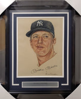 Mickey Mantle Autographed Framed 11x14 Photo New York Yankees Beckett BAS #AA00293