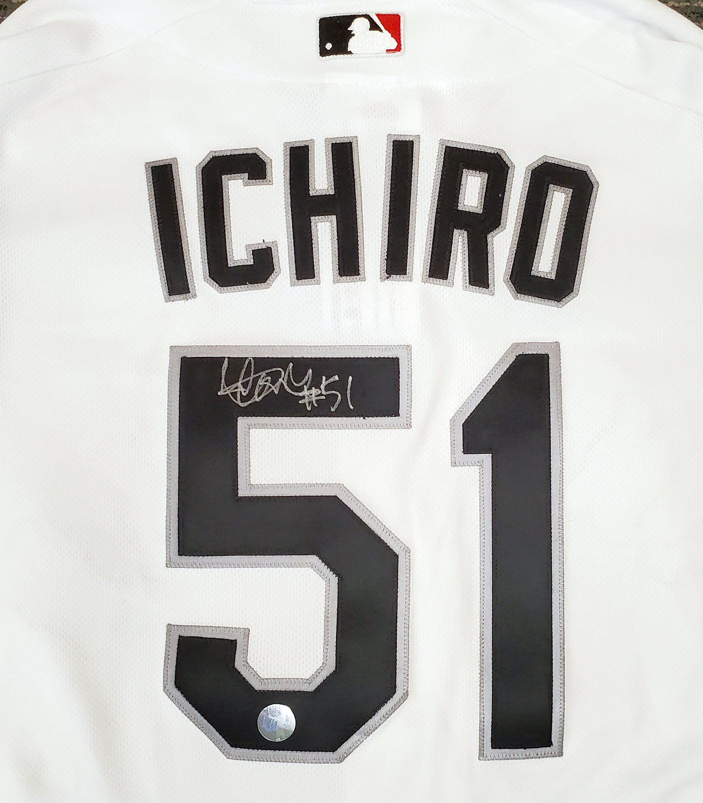 Seattle Mariners Ichiro Suzuki Autographed White Majestic 2003 All-Star Game Jersey Size XL "51" IS Holo Stock #189996