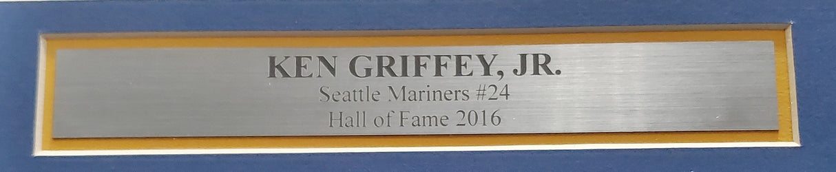 Seattle Mariners Ken Griffey Jr. Autographed Framed White Nike Throwback Jersey Beckett BAS & MCS Holo Stock #191174