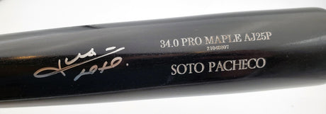 Juan Soto Autographed Black Old Hickory Game Model Bat New York Yankees Beckett BAS QR Stock #195176