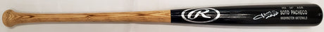 Juan Soto Autographed Black Rawlings Game Model Bat New York Yankees Signed In White Beckett BAS QR Stock #196956