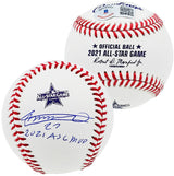 Vladimir Guerrero Jr. Autographed Official 2021 All Star Game Baseball Toronto Blue Jays "2021 ASG MVP" Beckett BAS Stock #197031