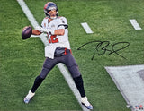 Tom Brady Autographed Framed 16x20 Photo Tampa Bay Buccaneers Super Bowl LV Fanatics Holo Stock #197158