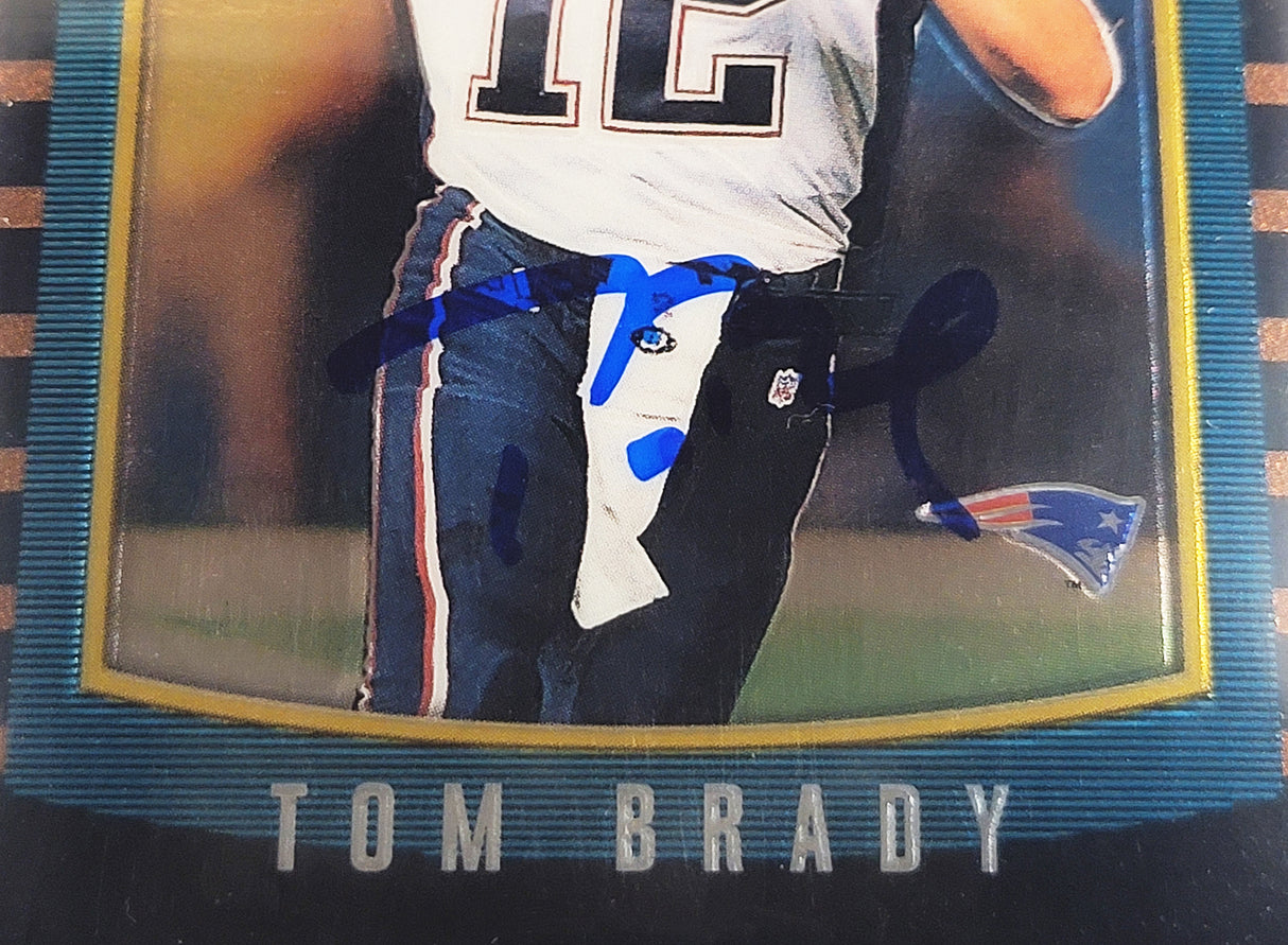 Tom Brady Autographed 2000 Bowman Chrome Rookie Card #236 New England Patriots BGS 9.5 Auto Grade Gem Mint 10 Beckett BAS #12973198