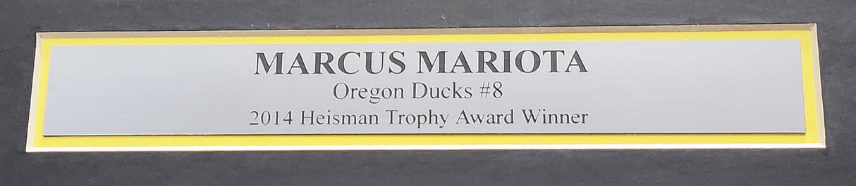 Oregon Ducks Marcus Mariota Autographed Framed Black Nike Jersey MM Holo Stock #89824