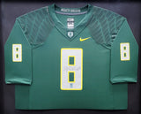 Oregon Ducks Marcus Mariota Autographed Framed Green Nike Jersey MM Holo Stock #89825