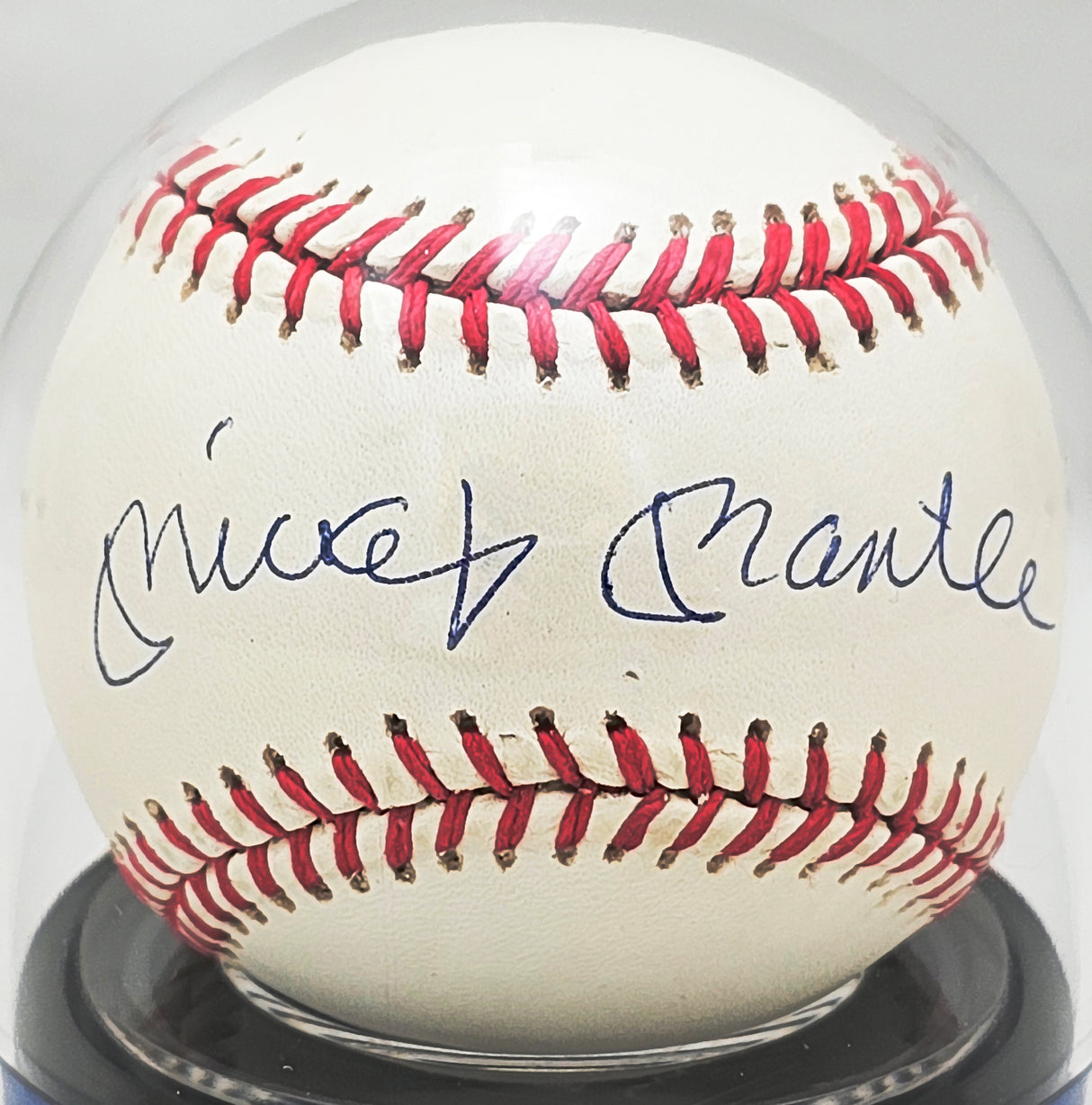 Mickey Mantle Autographed Official AL Baseball New York Yankees Auto Grade Mint 9 Beckett BAS #15093852