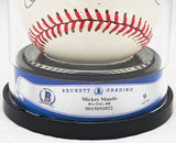 Mickey Mantle Autographed Official AL Baseball New York Yankees Auto Grade Mint 9 Beckett BAS #15093852