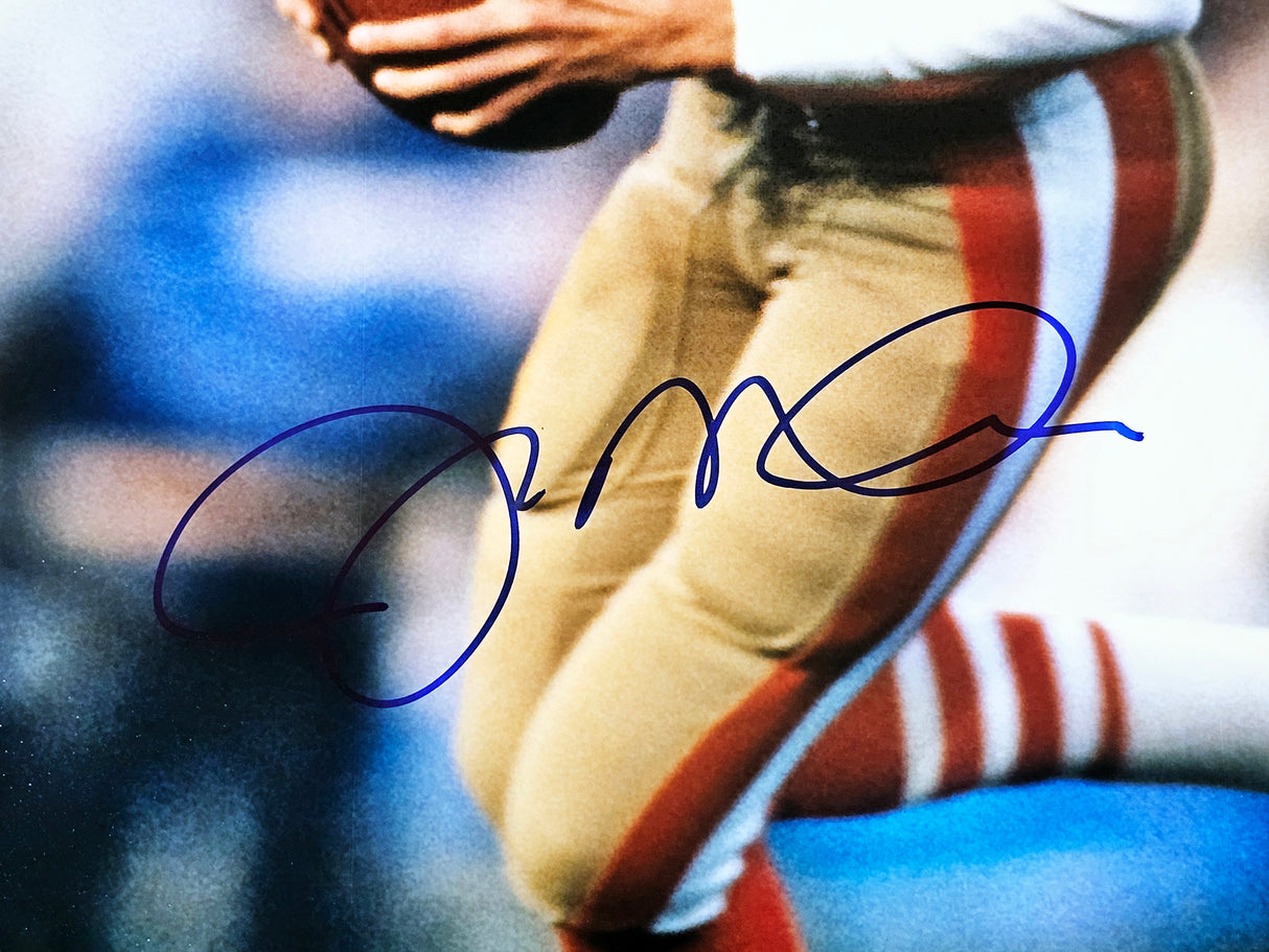 Joe Montana Autographed 16x20 Photo San Francisco 49ers JSA Stock #216967