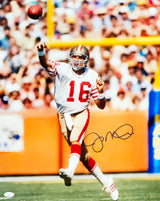 Joe Montana Autographed 16x20 Photo San Francisco 49ers JSA Stock #216968