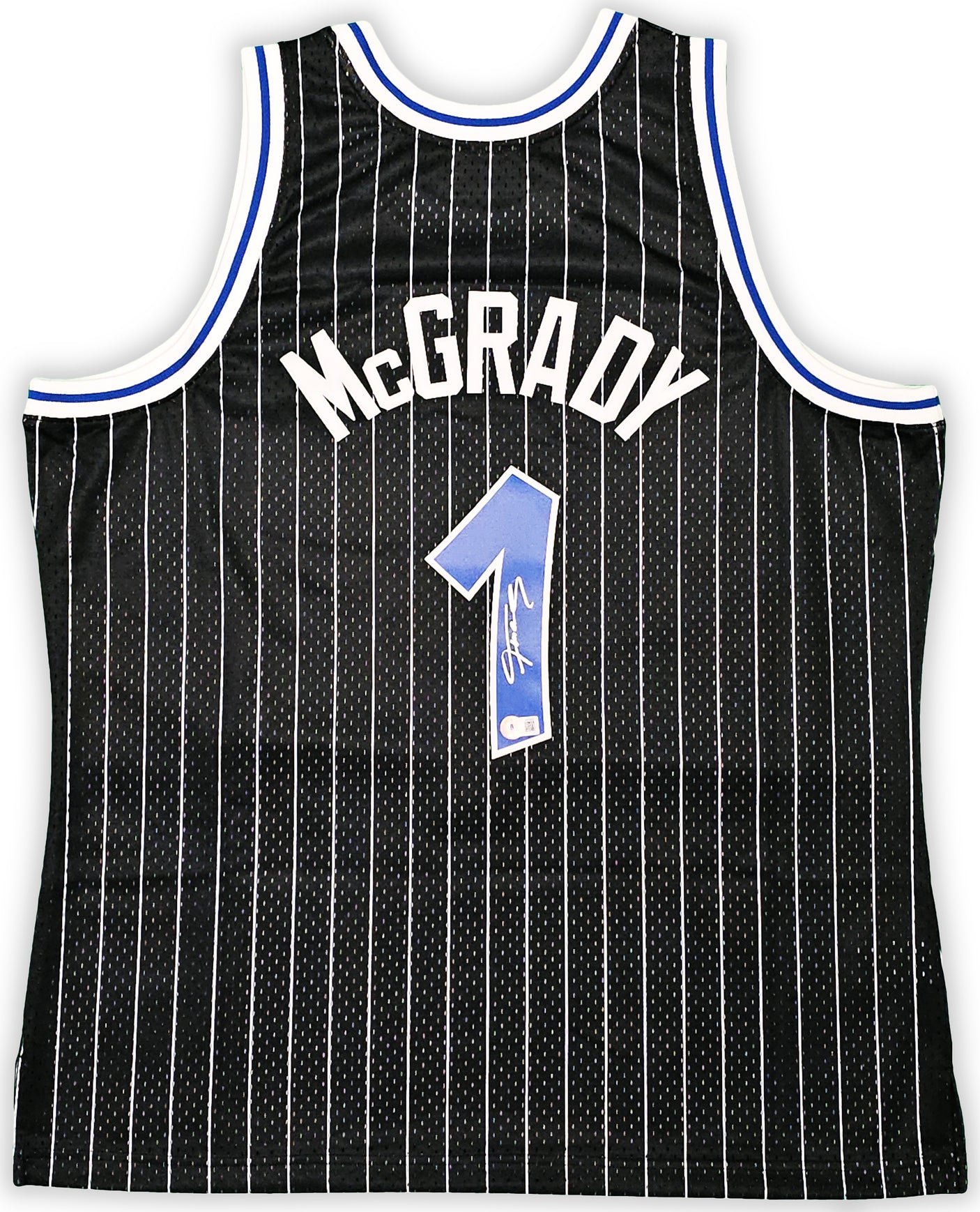 Orlando Magic Tracy McGrady Autographed Black Authentic Mitchell & Ness 2003-04 HWC Swingman Jersey Size XL Beckett BAS Witness Stock #216980