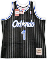 Orlando Magic Tracy McGrady Autographed Black Authentic Mitchell & Ness 2003-04 HWC Swingman Jersey Size XL Beckett BAS Witness Stock #216980