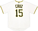 Pittsburgh Pirates Oneil Cruz Autographed White Nike Jersey Size L "MLB Debut 10-2-21" Beckett BAS QR Stock #220602