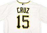 Pittsburgh Pirates Oneil Cruz Autographed White Nike Jersey Size L "MLB Debut 10-2-21" Beckett BAS QR Stock #220602