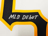 Pittsburgh Pirates Oneil Cruz Autographed White Nike Jersey Size L "MLB Debut 10-2-21" Beckett BAS QR Stock #220602