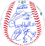 2022 World Series Champion Houston Astros Team Signed Autographed 2022 World Series Logo MLB Baseball With 20 Signatures Including Jose Altuve & Yordan Alvarez Beckett BAS Witness Stock #220891