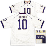 Washington Huskies Jake Locker Autographed White Nike Jersey Size L PSA/DNA RookieGraph Stock #16374