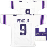 Washington Huskies Michael Penix Jr. Autographed White Jersey Beckett Witness QR Stock #222053