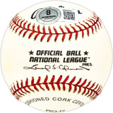 Luis Olmo Autographed Official NL Baseball Brooklyn Dodgers "1949 NL Champs" Beckett BAS QR #BM25927