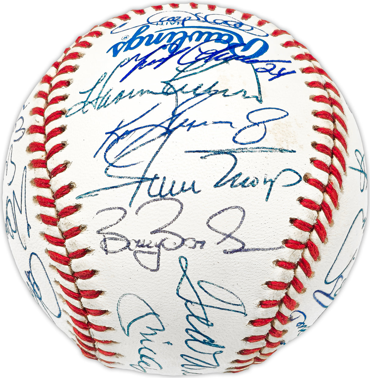 500 Home Run Club Autographed Official AL Baseball Auto Grade Mint 9 Signed By 25 Members Including Mickey Mantle, Ted Williams & Hank Aaron (Only Missing 3) Beckett BAS #AB93818