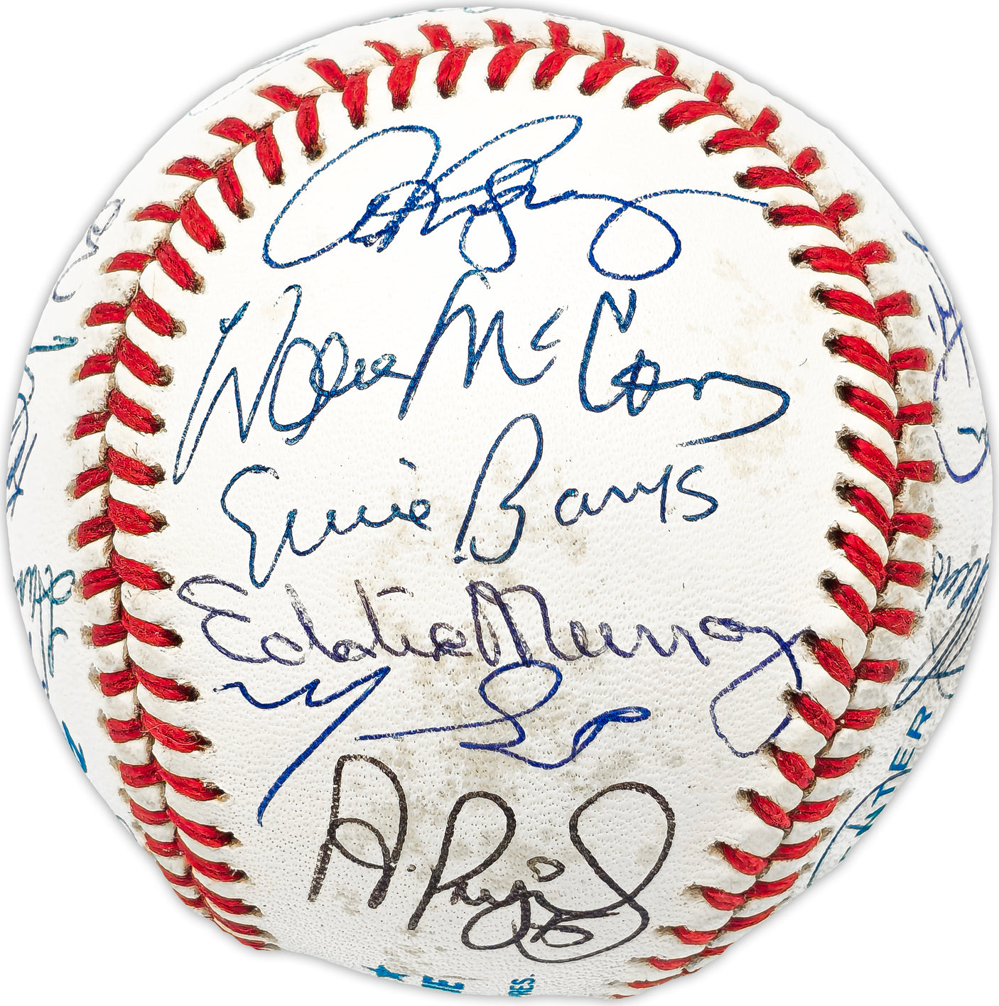 500 Home Run Club Autographed Official AL Baseball Auto Grade Mint 9 Signed By 25 Members Including Mickey Mantle, Ted Williams & Hank Aaron (Only Missing 3) Beckett BAS #AB93818